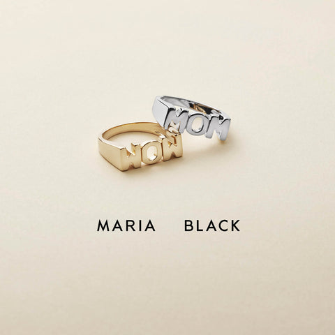 Maria Black MOM Ring gold MOM Ring silver
