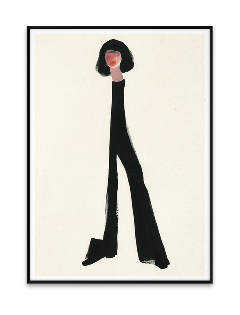 Paper Collective Art Print Black Pants
