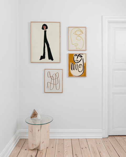 Paper Collective Art Print Black Pants