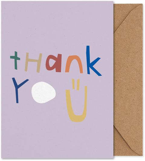 Paper Collective Art Card Thank you