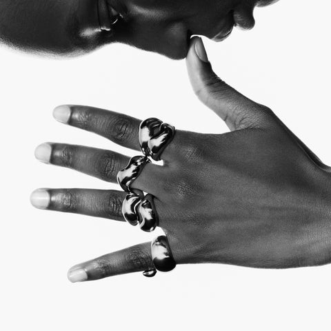 MARIA BLACK Tryvann Ring silber