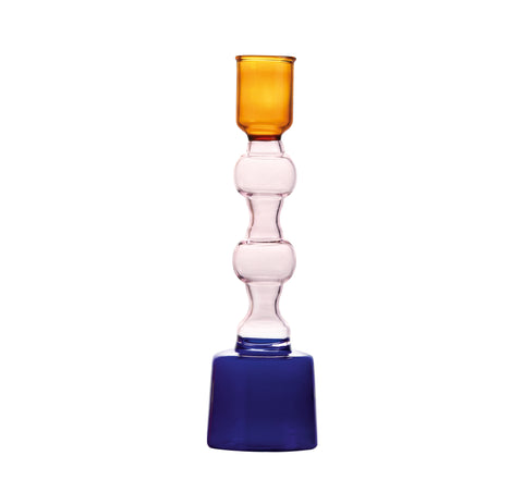 Candle holder tricolor medium