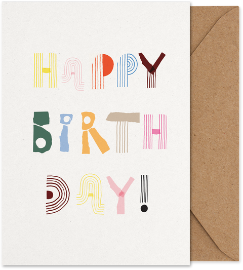 Paper Collective Art Card Happy Birthday
