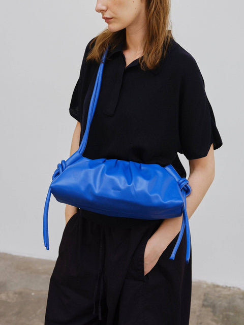 ÖLEND Dumpling Bag Suede - stone