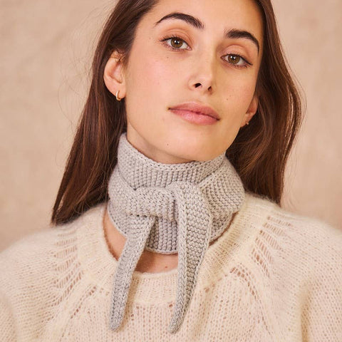 CALIE PARIS Dreieckstuch Sophie - helles grau