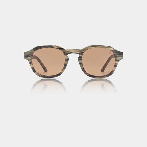A.KJÆRBEDE Sonnenbrille Zan Striped Horn