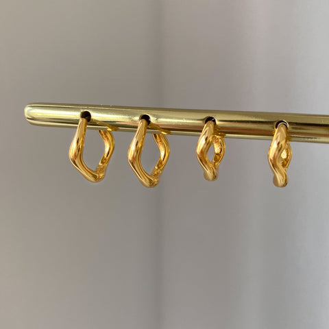 Atelier Brandlinger Ohrringe Grenoble gross und klein in gold