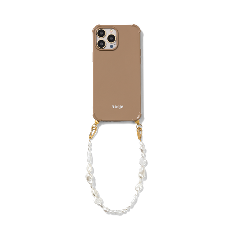 Ateljé Caramel recycled iPhone Case with Beach Walk Cord