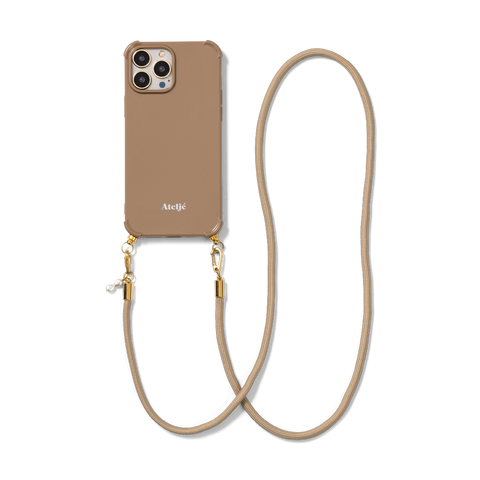 Ateljé Caramel recycled iPhone Case with Dune Cord