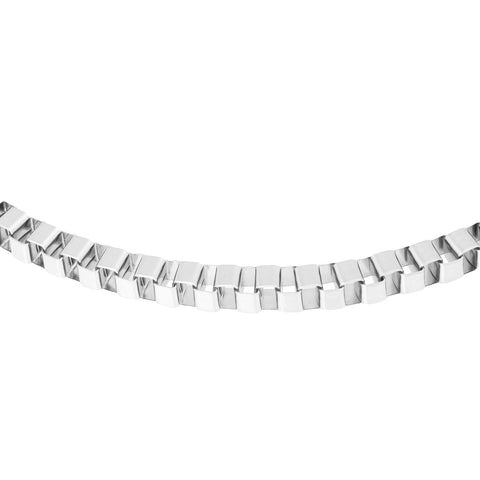 Bandhu Box Chain Necklace silver