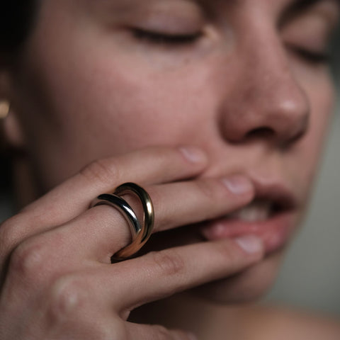 Bandhu Twotone Ring