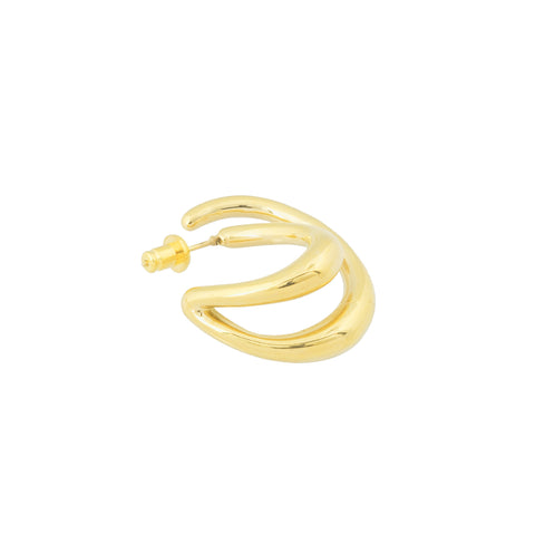 BANDHU Cutted Earrings gold plated