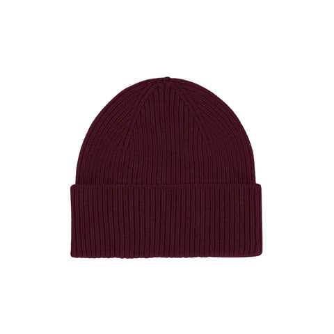COLORFUL STANDARD Merino Wool Beanie oxblood red
