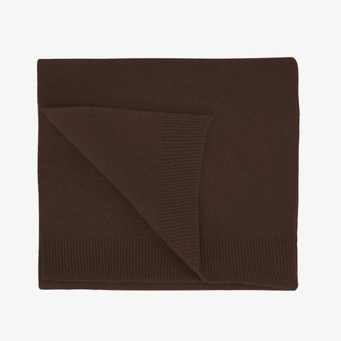 COLORFUL STANDARD Merino Wool Scarf coffee brown