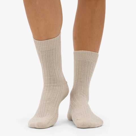 COLORFUL STANDARD Merino Wool Blend Sock ivory white