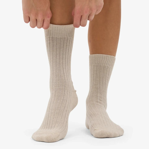 COLORFUL STANDARD Merino Wool Blend Sock ivory white