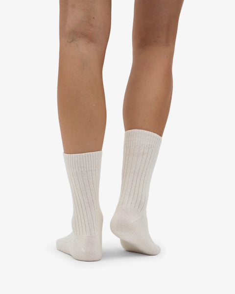 COLORFUL STANDARD Merino Wool Blend Sock optical white