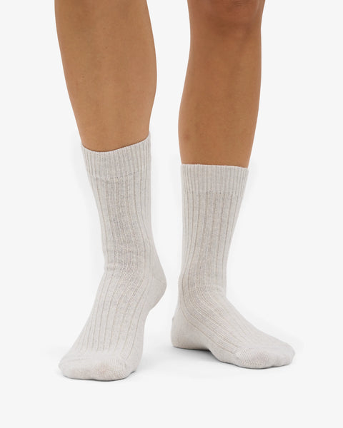 COLORFUL STANDARD Merino Wool Blend Sock snow melange