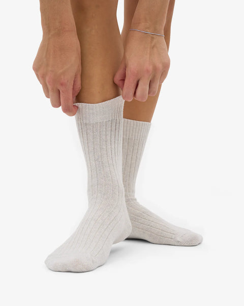 COLORFUL STANDARD Merino Wool Blend Sock snow melange