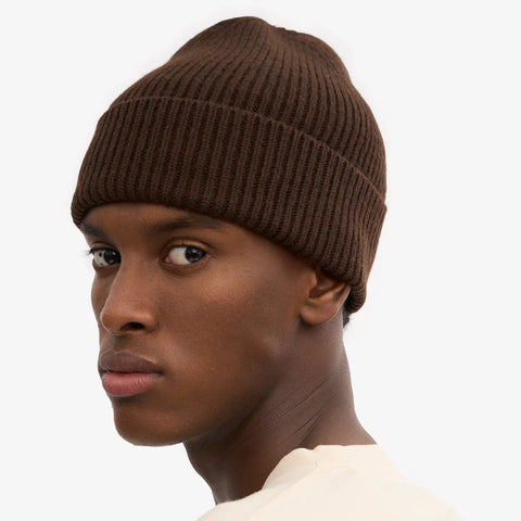 COLORFUL STANDARD Merino Wool Beanie coffee brown