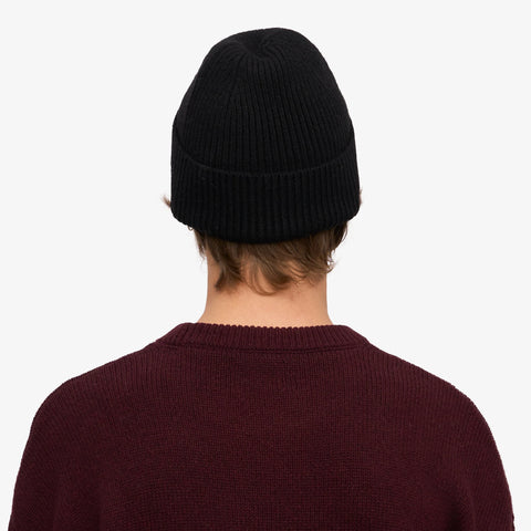 COLORFUL STANDARD Merino Wool Beanie deep black
