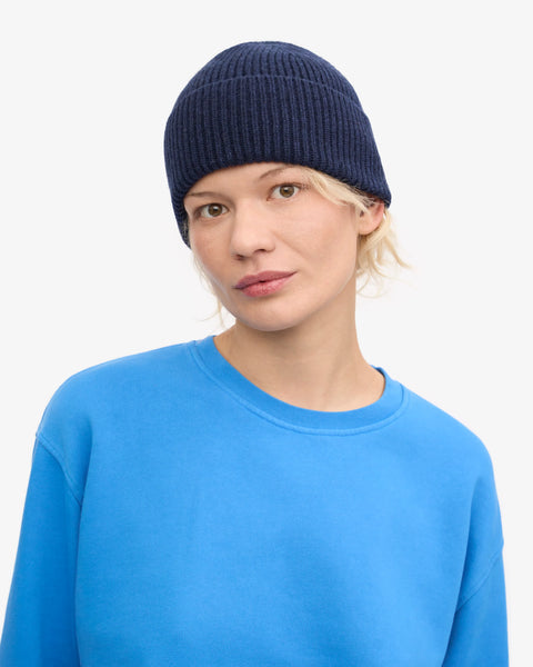COLORFUL STANDARD Merino Wool Beanie marine blue