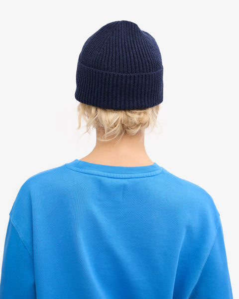COLORFUL STANDARD Merino Wool Beanie marine blue