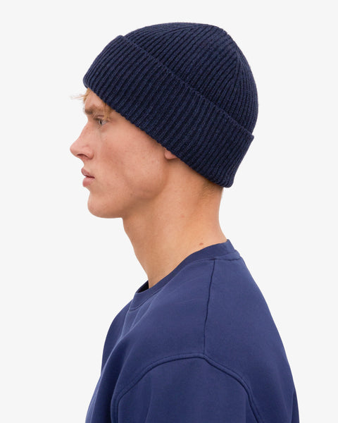COLORFUL STANDARD Merino Wool Beanie marine blue