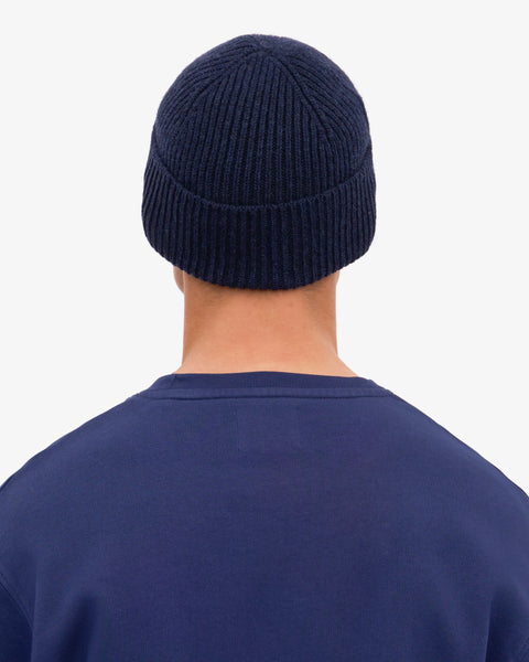 COLORFUL STANDARD Merino Wool Beanie marine blue