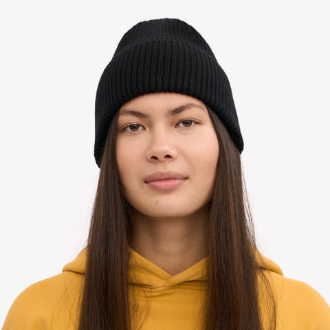 COLORFUL STANDARD Merino Wool Beanie deep black