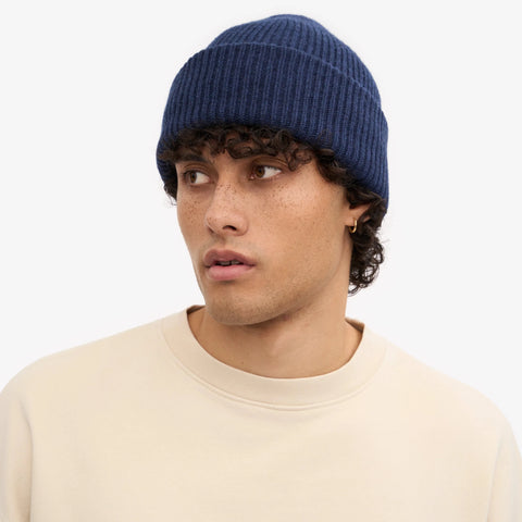 COLORFUL STANDARD Merino Wool Hat marine blue