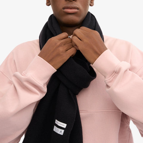 COLORFUL STANDARD Merino Wool Scarf deep black