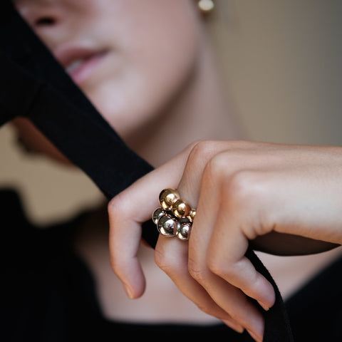 Bandhu Dot Ring gold plated