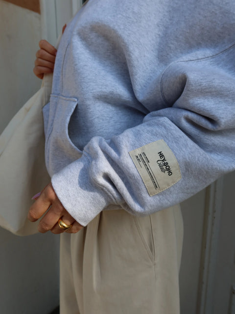 HEY SOHO BASIC SWEATJACKET light grey melange