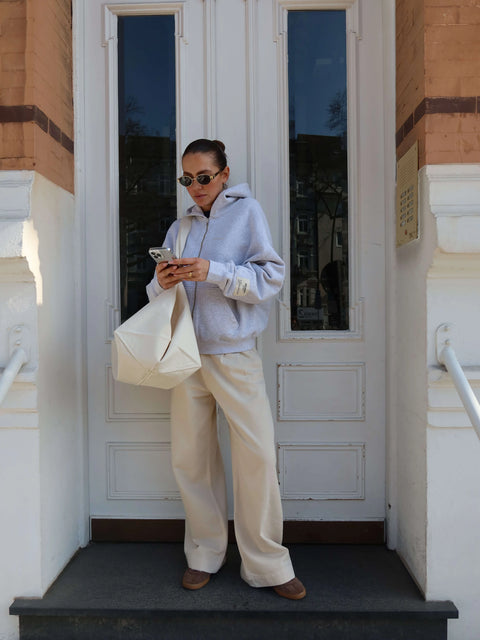 HEY SOHO BASIC SWEATJACKET light grey melange