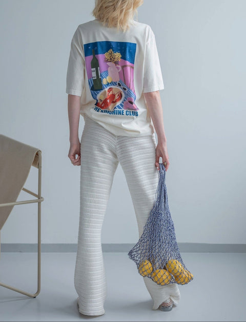 HEY SOHO SUNSHINE CLUB T-Shirt oatmilk