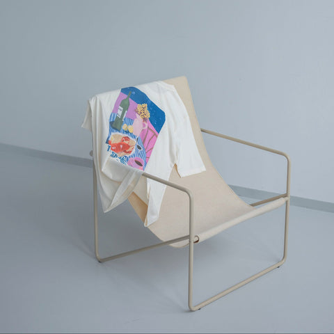 HEY SOHO SUNSHINE CLUB T-Shirt oatmilk