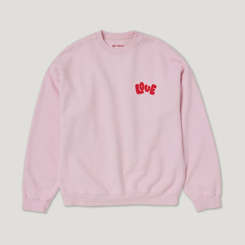 HEY SOHO BUBBLE LOVE Sweater rose pink