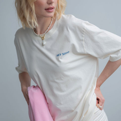 HEY SOHO SUNSHINE CLUB T-Shirt oatmilk