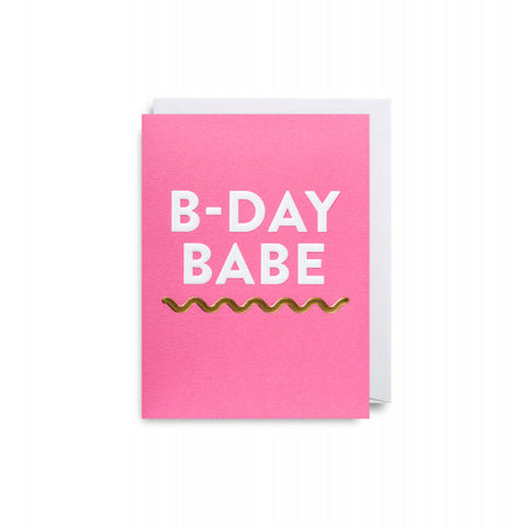 LAGOM DESIGN Minikarte B-DAY BABE