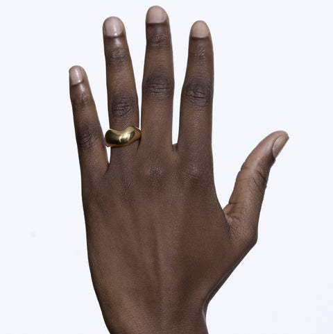 MARIA BLACK Tryvann Ring gold