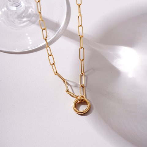 MaisonLeBo Link Chain Necklace gold