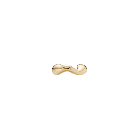 Maria Black Halvandet Stud gold plated