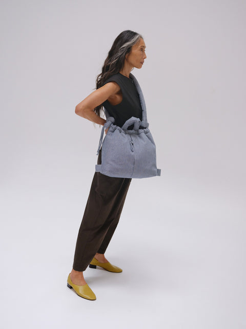 ÖLEND Ona Softbag Baumwolle - marineblau gestreift