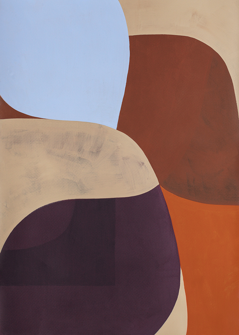 Paper Collective Painted Shapes Berit Mogensen-Lopez