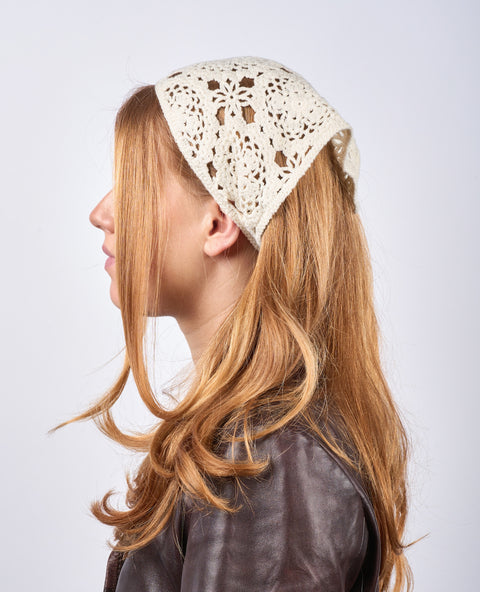 SUI AVA Bohemian New Headscarf - off white