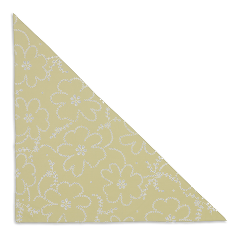 SUI AVA Floral Broiderie Bandana Scarf - pistachio