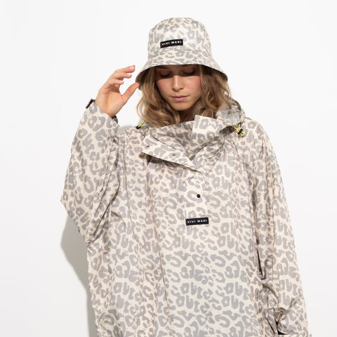 VIVI MARI Bucket Hat Leo Splashes grey/sand
