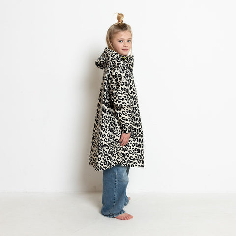 VIVI MARI_Kids Raincoat leo splashes black/sand