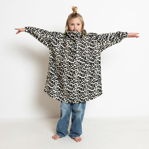 VIVI MARI_Kids Raincoat leo splashes black/sand